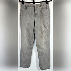 Style & Co Gray Wash Women's Straight Slim Leg Jeans Size 8